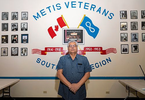 John Fleury, Manitoba Métis Federation minister of Indigenous skills and employment training strategy, poses for a photo. (Chelsea Kemp/The Brandon Sun)