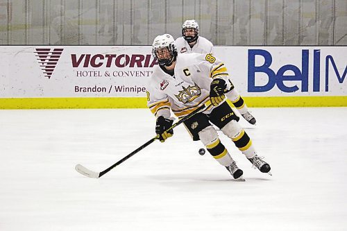 Brandon Wheat Kings captain Braden Keeble leads the Manitoba Under-18 AAA Hockey League in scoring this season with 90 points. (Lucas Punkari/The Brandon Sun)