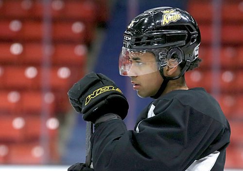 Jacob Hoffrogge and the Brandon Wheat Kings host the Saskatoon Blades tonight and again on Friday. Hoffrogge is a Saskatoon product. (Perry Bergson/The Brandon Sun)