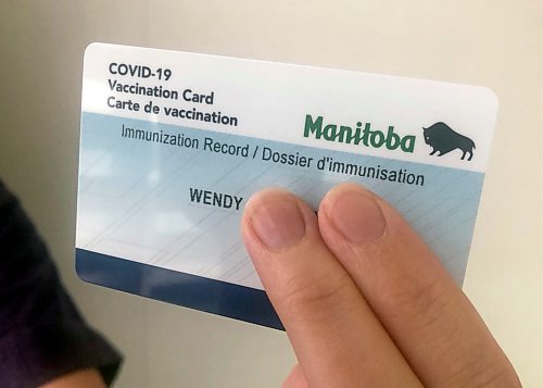 WINNIPEG FREE PRESS



Manitoba COVID-19 vaccination card

Immunization record