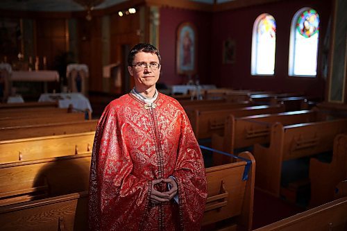 St. Mary’s Ukrainian Catholic Church Rev. Father Yaroslav Strukhlyak has relatives in Ukraine. (Tim Smith/The Brandon Sun)