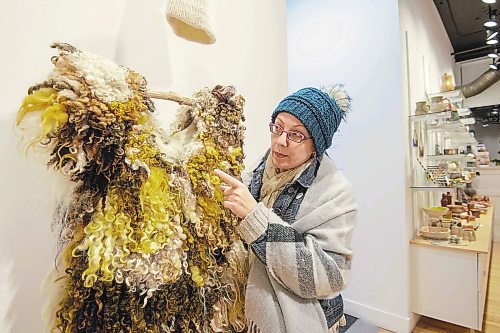 Mike Sudoma / Winnipeg Free Press

Artist, Maureen Winnicki Lyons, talks about the tunic she made using a number of different wools to make up the intricate piece.

February 18, 2022