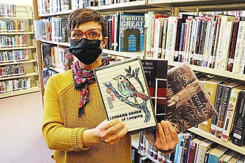 Program and outreach assistant Michelle Boudreau took some time on Friday afternoon to showcase some of her favourite poetry collections that are currently available at the Brandon branch of the Western Manitoba Regional Library. Boudreau told the Sun that she is one of several WMRL members who are involved in organizing World Poetry Day festivities for the Westman region. (Kyle Darbyson/The Brandon Sun)
