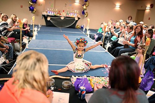 Kemi Bulycz performs a Ukrainian dance for judges during the talent portion of the Royal Safari Pageant at the Victoria Inn in 2013. The event was open to boys and girls and promoted fun above competitiveness. (Tim Smith/Brandon Sun)