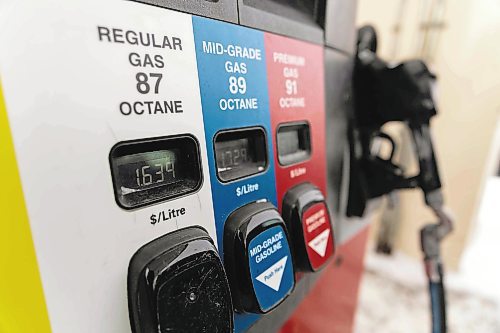 Gas stations across Brandon saw fuel prices increase to $1.64 Thursday. (Chelsea Kemp/The Brandon Sun)