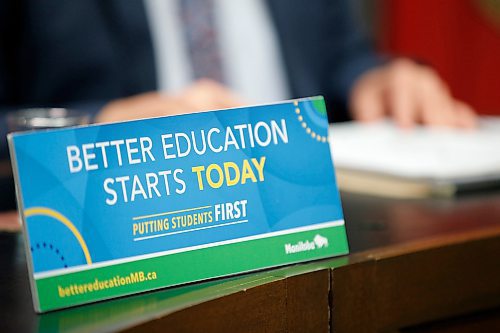 JOHN WOODS / WINNIPEG FREE PRESS

Cliff Cullen, Manitoba Minister of Education, speaks at a press conference about Bill 64, a bill to overhaul the Manitoba K-12 education system, at the Manitoba Legislature in Winnipeg Monday, March 15, 2021.



Reporter: ?