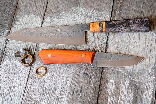Over 200 people across the globe have bought knives and rings from Marc Liss and Kayla Penelton. (Winnipeg Free Press)