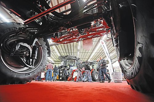 Brandon Sun 24012019

Visitors to the final day of Manitoba Ag Days 2019 at the Keystone Centre walk past farm equipment on display.  (Tim Smith/The Brandon Sun)