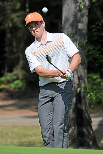 Nolan Ritchie is shown at the Tamarack golf tournament in 2018, before his Manitoba U18 AAA Hockey League MVP season with the Brandon Wheat Kings, who are holding their annual golf tournament on Aug. 5. (Tim Smith/The Brandon Sun)