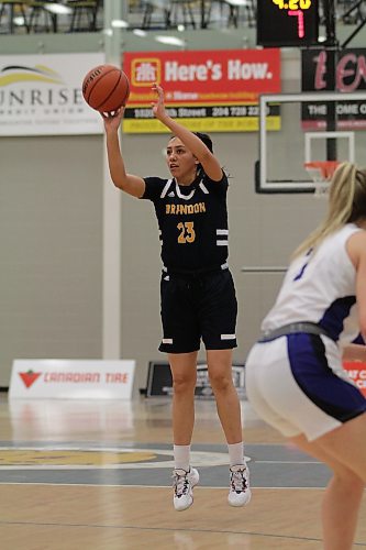 Brandon University Bobcats forward Faith Clearsky scored a career-high 10 points off the bench in Saturday's Canada West women's basketball loss to Lethbridge at the Healthy Living Centre. (Thomas Friesen/The Brandon Sun)