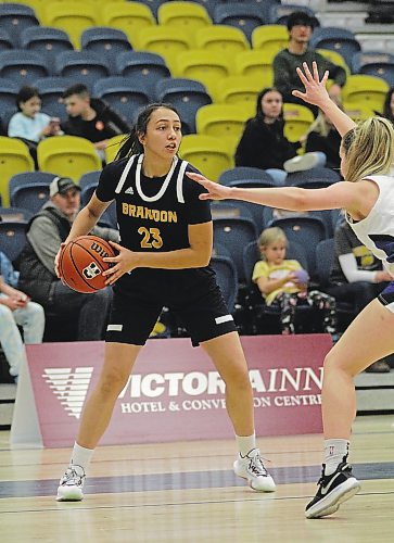 Brandon University Bobcats forward Faith Clearsky scored a career-high 10 points off the bench in Saturday's Canada West women's basketball loss to Lethbridge at the Healthy Living Centre. (Thomas Friesen/The Brandon Sun)