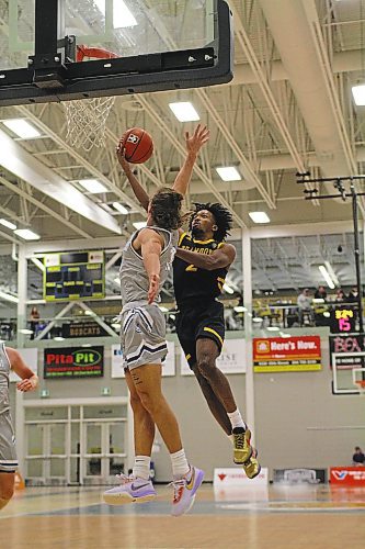 Brandon University Bobcats guard Jahmaal Gardner combined for 42 points in two games against the Lethbridge Pronghorns on the weekend. (Thomas Friesen/The Brandon Sun)