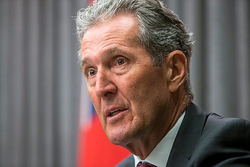 MIKAELA MACKENZIE / WINNIPEG FREE PRESS

Premier Brian Pallister speaks at a press conference at the Manitoba Legislative Building in Winnipeg on Tuesday, Aug. 24, 2021. For --- story.
Winnipeg Free Press 2021.