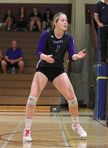 Ella Werbiski of the Vincent Massey Vikings committed to the University of Winnipeg Wesmen women's volleyball team for the 2023-24 Canada West season. (Thomas Friesen/The Brandon Sun)