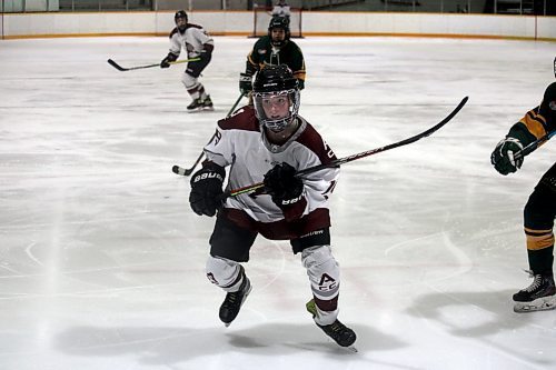 Second-year forward Emmalie Thompson is once again of the top offensive contributors for the Assiniboine Community College Cougars women's hockey program. (Lucas Punkari/The Brandon Sun)