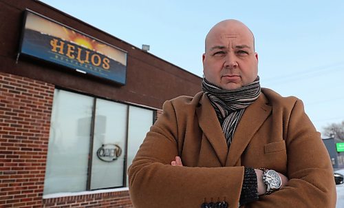 Nicholas Douklias, co-owner of Helios Restaurant & Catering, can’t find employees for his restaurant so he has closed the dining room and instead is focusing on catering. "It was the best way for us to basically survive and remain open." (Winnipeg Free Press)