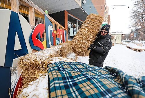 RUTH BONNEVILLE / WINNIPEG FREE PRESS 

Local - Gas Station Theatre patio set-up

NICK Kowalchuk Executive Director with The Gas Station Theatre, started building the outdoor patio at the Gas Station Theatre with hay bales for the Winter Village Tuesday. 


EURO HOLIDAY MARKET: The Osborne Village BIZ and Gas Station Arts Centre, in partnership with the Beer Can in the Village, are teaming to create a European-inspired outdoor winter holiday experience from Dec. 16-18. Will also mention, per CTV story from Monday, how New Year&#x2019;s Day festivities are returning to The Forks after a two-year absence.


See Shauna's story.
 

Dec 6th,  2022