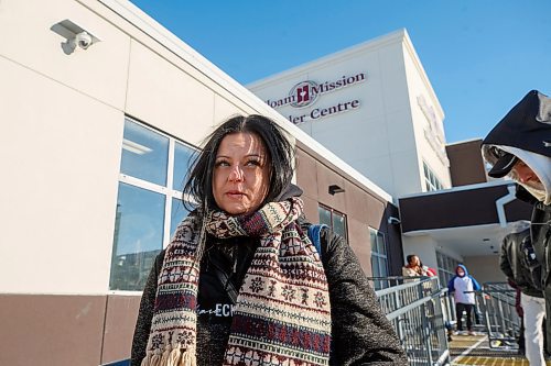 MIKE DEAL / WINNIPEG FREE PRESS
Outside the Siloam Mission Wednesday afternoon, Chantelle Hyland, says she is not surprised that a serial killer was targeting shelters. She says it&#x2019;s common to see men trying to lure women with drugs and alcohol.  
221207 - Wednesday, December 07, 2022.
