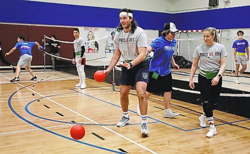 RUTH BONNEVILLE / WINNIPEG FREE PRESS 

Local - STURGEON HEIGHTS fundraiser games

Bisons football player, Kaleb Mackie-McLeod tries to dodge balls before getting ready to throw his ball during a fun dodgeball game against STURGEON HEIGHTS students. 

Sturgeon Heights Collegiate students and athletes from the community take part in  games to raise funds for their 12th annual hamper drive.  

On Tuesday students competed  against professional and amateur athletes at dodge ball and blindfolded musical chairs over the lunch hour. Funds raised from the event go toward the hamper drive which has raised $28,000 so far this year. 


See story by Reporter -  Rachel 

Dec 6th,  2022