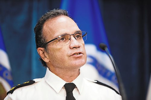 MIKAELA MACKENZIE / WINNIPEG FREE PRESS

Police chief Danny Smyth speaks at a press conference announcing the Alternative Response to Citizens in Crisis pilot project in Winnipeg on Monday, Nov. 29, 2021. For Joyanne story.
Winnipeg Free Press 2021.