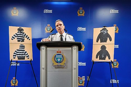 MIKE DEAL / WINNIPEG FREE PRESS
Winnipeg Police Chief Danny Smyth during a press conference Thursday afternoon at the Police Headquarters, asking the public's help in identifying a possible fourth victim that they believe Jeremy Skibicki, who is in police custody, murdered.
221201 - Thursday, December 01, 2022.