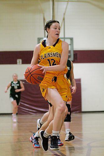 Rylee Wiebe was named MVP of the Crocus Plains Early Bird varsity girls basketball tournament after beating the Neelin Spartans in the final at Crocus on Saturday. (Thomas Friesen/The Brandon Sun)