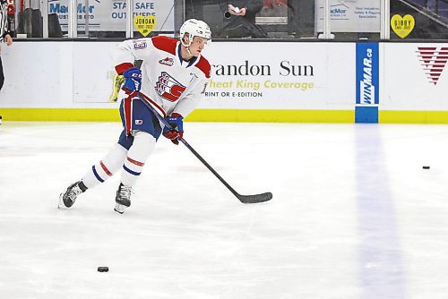 Grady Lane was named an alternate captain for the Spokane Chiefs this season, and the 19-year-old forward is taking his leadership role seriously as he shows a promising young squad the right way to do things. (Perry Bergson/The Brandon Sun)