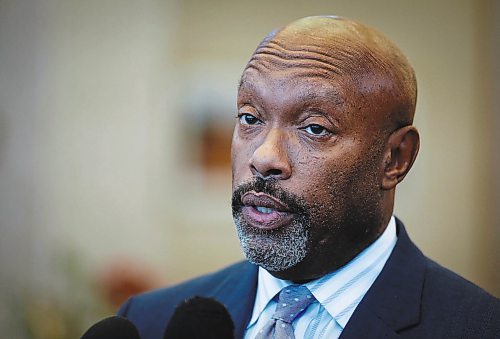 JOHN WOODS / WINNIPEG FREE PRESS
City councillor Markus Chambers, chair of the Winnipeg police board, speaks to media about searching landfills for missing people at a press conference at city hall Monday, December 12, 2022. 

Re: kitching