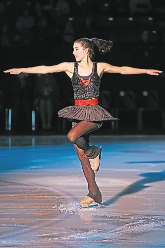 13122022
Alissa Czisny performs during the Stars On Ice 2022 Holiday Tour stop at Westoba Place in Brandon on Tuesday evening. 
(Tim Smith/The Brandon Sun)