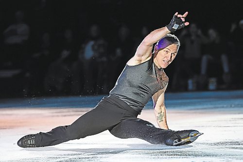 13122022
Elvis Stojko performs during the Stars On Ice 2022 Holiday Tour stop at Westoba Place in Brandon on Tuesday evening. 
(Tim Smith/The Brandon Sun)