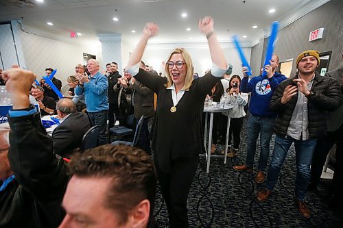 JOHN WOODS / WINNIPEG FREE PRESS
People watch as results come in at the PC Kevin Klein headquarters Tuesday, December 13, 2022.

Re: danielle