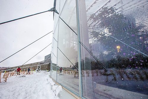 MIKAELA MACKENZIE / WINNIPEG FREE PRESS

Folks walk out of the snow and into the tropics at The Leaf in Winnipeg on Wednesday, Dec. 14, 2022. Standup.
Winnipeg Free Press 2022.