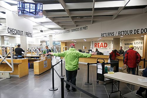 JOHN WOODS / WINNIPEG FREE PRESS
Security checkpoint at the Millenium Library in Winnipeg Monday, September 9, 2019. 

Reporter: ?