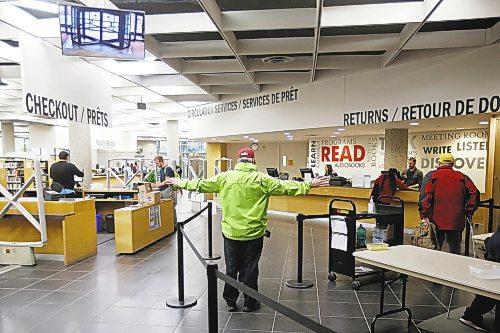 JOHN WOODS / WINNIPEG FREE PRESS
Security checkpoint at the Millenium Library in Winnipeg Monday, September 9, 2019. 

Reporter: ?