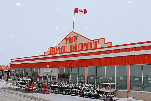 The exterior of Home Depot in Brandon, located at 801 18th St. North, on Friday afternoon. (Kyle Darbyson/The Brandon Sun)