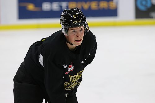 Luke Shipley was dealt to the Brandon Wheat Kings by the Victoria Royals on Nov. 24 in a deal that also landed forward Tony Wilson. (Perry Bergson/The Brandon Sun) 