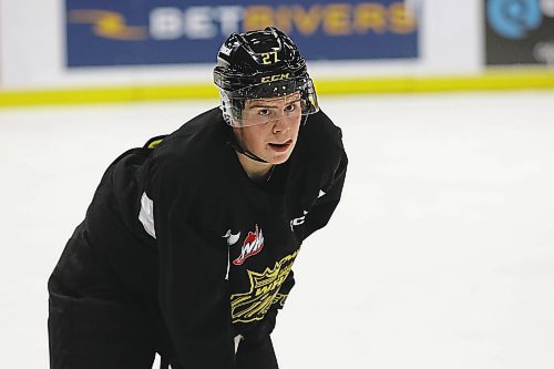 Luke Shipley was dealt to the Brandon Wheat Kings by the Victoria Royals on Nov. 24 in a deal that also landed forward Tony Wilson. (Perry Bergson/The Brandon Sun) 