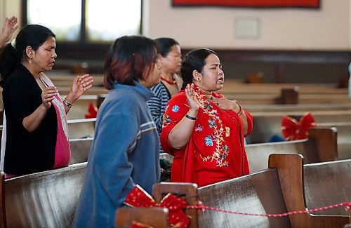 JOHN WOODS / WINNIPEG FREE PRESS
Parishioners participate in a Nepalese service at Knox United Church in Winnipeg Sunday, December 18, 2022. Knox United Church is an intercultural church and community hub in the heart of the Central Park neighbourhood of Winnipeg.

Re: Marten