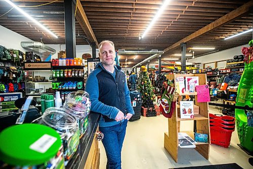 MIKAELA MACKENZIE / WINNIPEG FREE PRESS

Rick Shone, owner of Wilderness Supply, poses for a photo in his store in Winnipeg on Monday, Dec. 19, 2022. Several of his employees were bear sprayed over the weekend. For Kevin Rollason story.
Winnipeg Free Press 2022.