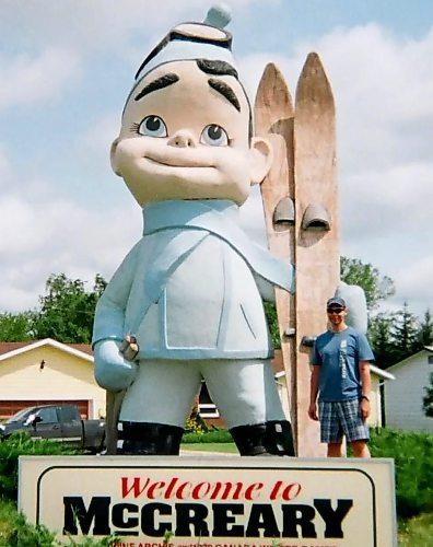 INSTAGRAM

Dave Lyons - roadside attractions
'Alpine Archie' stands 18 feet and he was created by sculptor George Barone for the town of McCreary which is situated right near the base of the Manitoba Escarpment near Riding Mountain National Park.

Winnipeg Free Press 2022