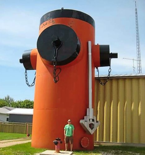 INSTAGRAM

Dave Lyons - roadside attractions
- World's 2nd largest fire hydrant in Elm Creek. Unveiled on Canada Day in 2001

Winnipeg Free Press 2022