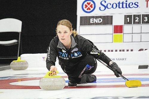 Alyssa Calvert and her rink from Carberry will be competing at the 2023 Manitoba Scotties Tournament of Hearts in East St. Paul next month (Lucas Punkari/The Brandon Sun)