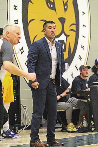 Gil Cheung let his Brandon University Bobcats men's basketball play a free-flowing offensive style. They averaged more than 92 points per game and sit 7-3. (Thomas Friesen/The Brandon Sun)