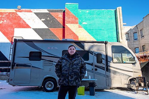 Daniel Crump / Winnipeg Free Press. Davey Cole works with the Mobile Overdose Prevention Site (MOPS) to help people who use drugs do so safely. MOPS is run by Sunshine House. December 24, 2022.