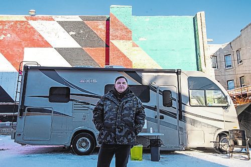 Daniel Crump / Winnipeg Free Press. Davey Cole works with the Mobile Overdose Prevention Site (MOPS) to help people who use drugs do so safely. MOPS is run by Sunshine House. December 24, 2022.