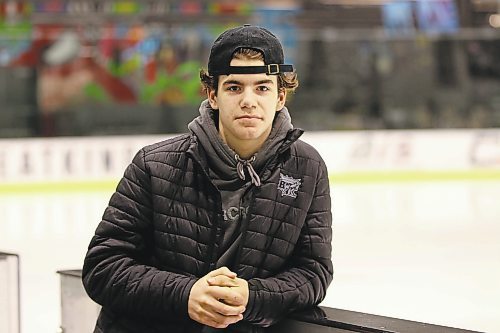Brandonite Cole Temple will likely hear his name called early in the Western Hockey League draft on Thursday. The 15-year-old forward led the U15 AAA Winnipeg Hockey League in scoring last season. (Perry Bergson/The Brandon Sun)