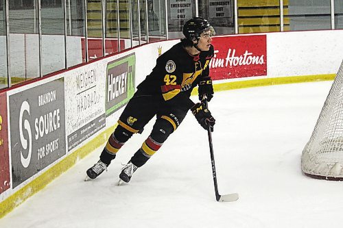 Lucas Eagle is a key members of the Waywaseecappo Wolverines blue-line and is also an alternate captain for the team. (Lucas Punkari/The Brandon Sun)