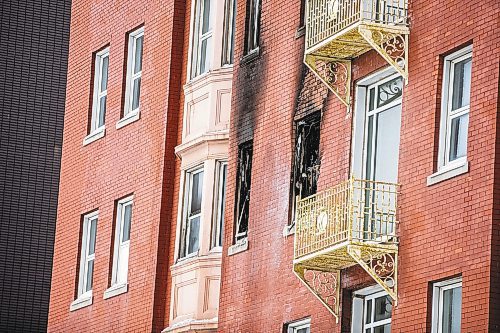 MIKAELA MACKENZIE / WINNIPEG FREE PRESS

The Warwick Apartments at 366 Qu&#x2019;Appelle Avenue, where a fire displaced residents on Christmas morning, in Winnipeg on Tuesday, Dec. 27, 2022. For Erik story.
Winnipeg Free Press 2022.