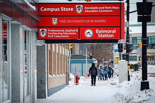 JOHN WOODS / WINNIPEG FREE PRESS
People walk on Portage near the University of Winnipeg in Winnipeg Tuesday, December 27, 2022. University of Winnipeg Student  Association is concerned about student connection and safety downtown. 

Re: Mackintosh