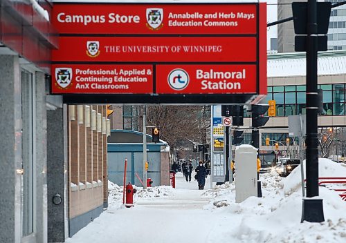 JOHN WOODS / WINNIPEG FREE PRESS
People walk on Portage near the University of Winnipeg in Winnipeg Tuesday, December 27, 2022. University of Winnipeg Student  Association is concerned about student connection and safety downtown. 

Re: Mackintosh